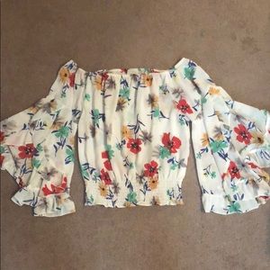 Flowy off-the-shoulder top
